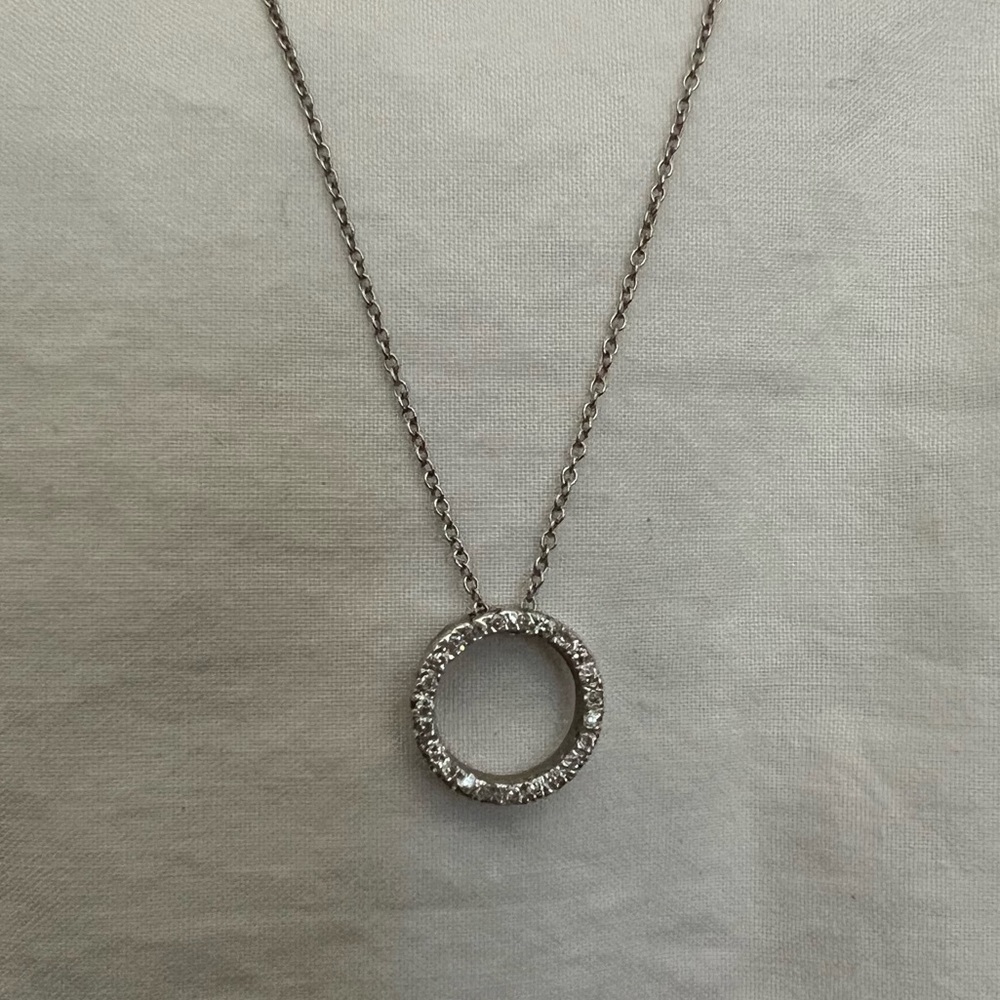 Diamond Circle Necklace